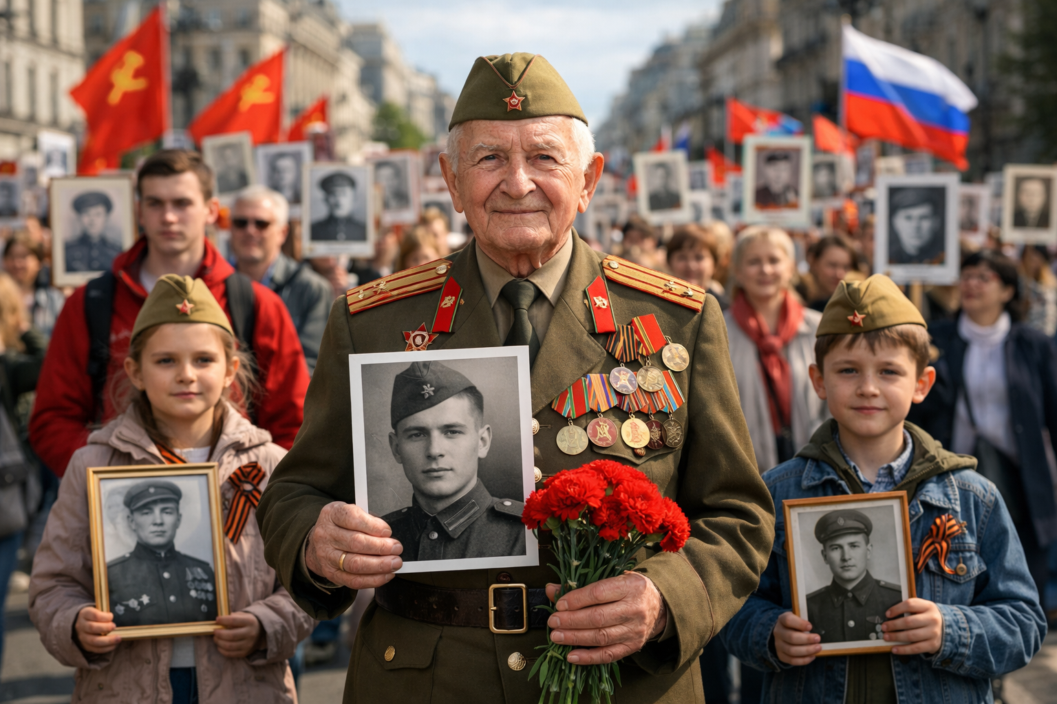 АКЦИЯ «100 ДНЕЙ ДО ПОБЕДЫ»: БЕССМЕРТНЫЙ ПОЛК – ПОМНИТЬ, ЧТОБЫ ЖИТЬ