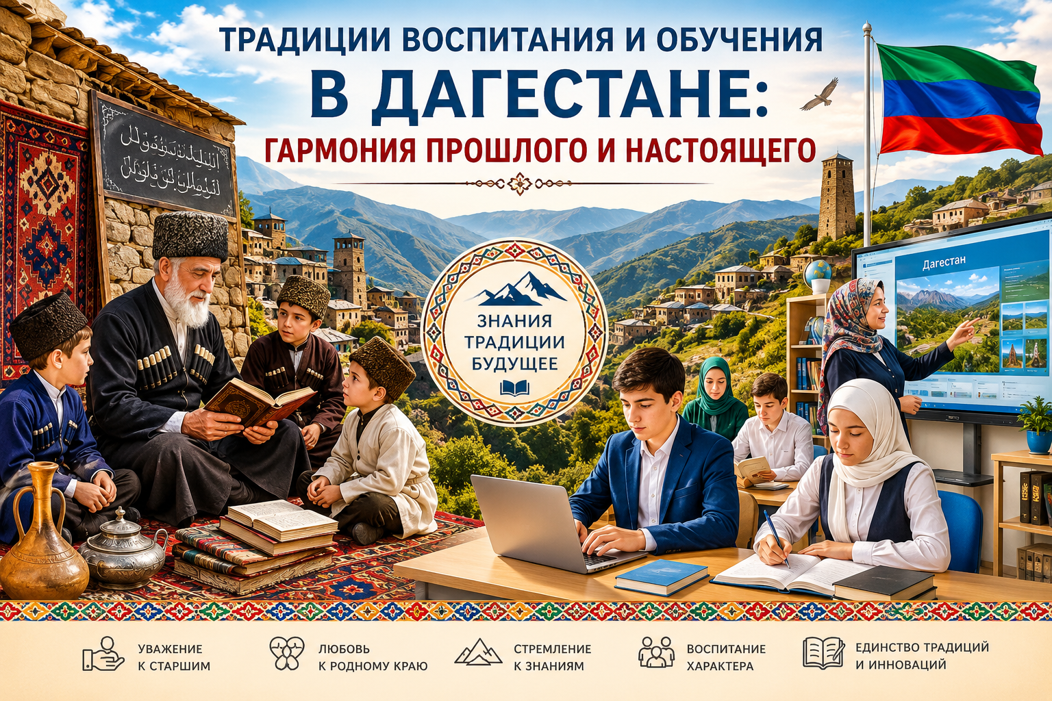 ТРАДИЦИИ ВОСПИТАНИЯ И ОБУЧЕНИЯ В ДАГЕСТАНЕ: ГАРМОНИЯ ПРОШЛОГО И НАСТОЯЩЕГО