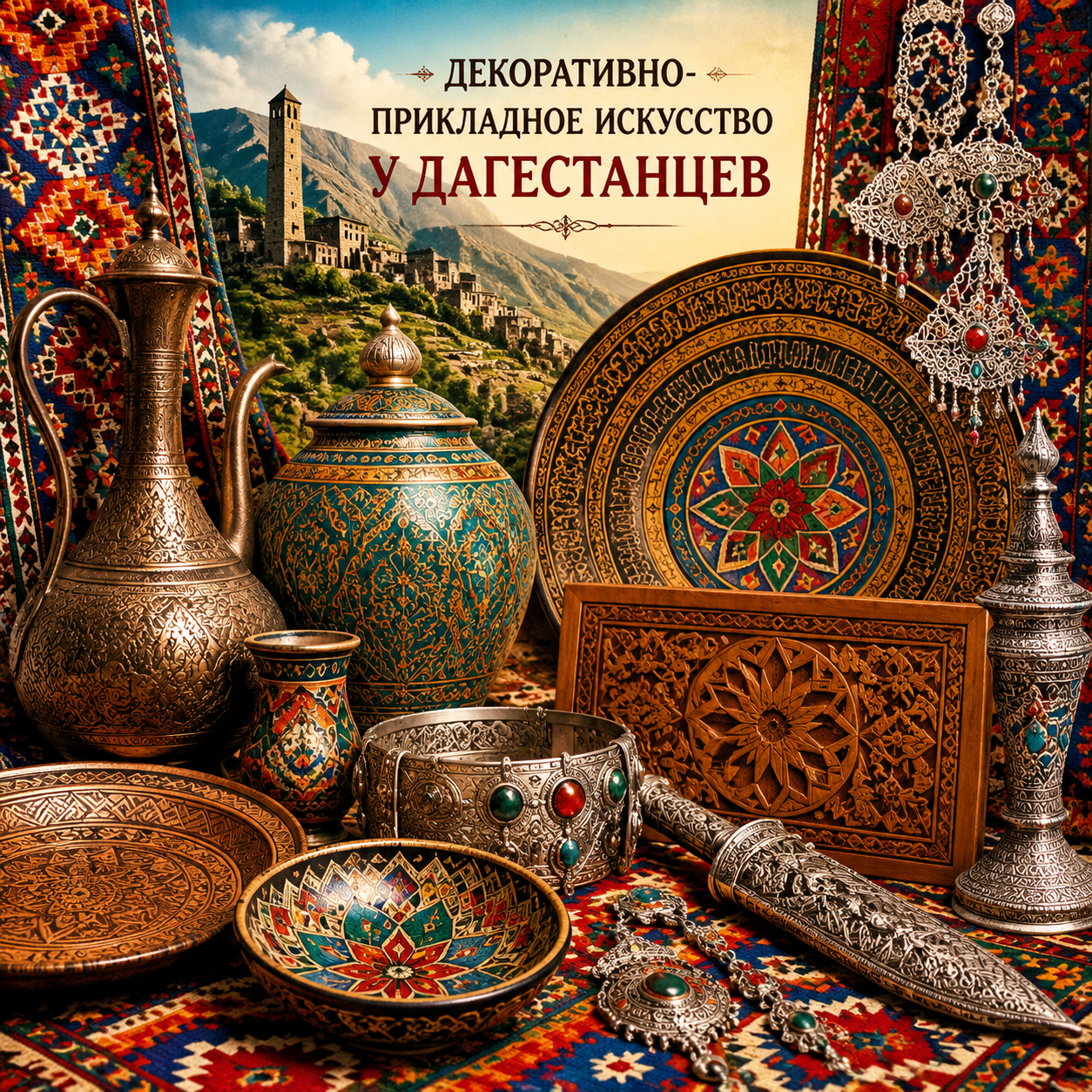 ДАГЕСТАНСКОЕ ДЕКОРАТИВНО-ПРИКЛАДНОЕ ИСКУССТВО: КРАСОТА, СОТКАННАЯ ВЕКАМИ