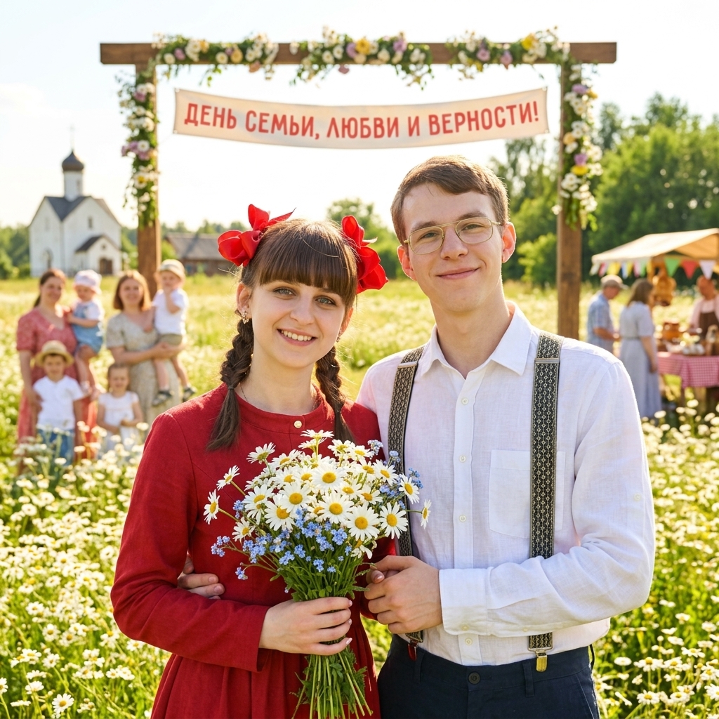 МАША И ВИТЯ ПОЗДРАВЛЯЮТ ВСЕХ С ДНЁМ СЕМЬИ, ЛЮБВИ И ВЕРНОСТИ!
