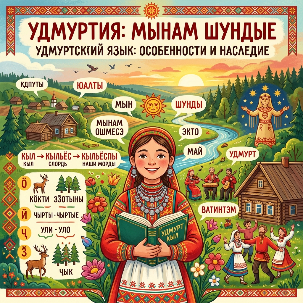 5 УДИВИТЕЛЬНЫХ ОСОБЕННОСТЕЙ УДМУРТСКОГО ЯЗЫКА