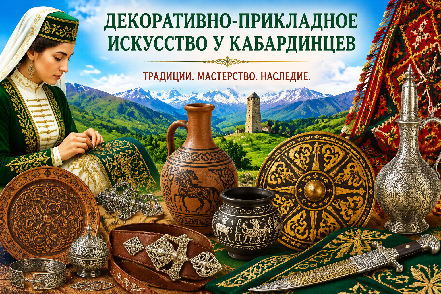 ЗОЛОТАЯ НИТЬ ТРАДИЦИИ: ДЕКОРАТИВНО-ПРИКЛАДНОЕ ИСКУССТВО КАБАРДИНЦЕВ