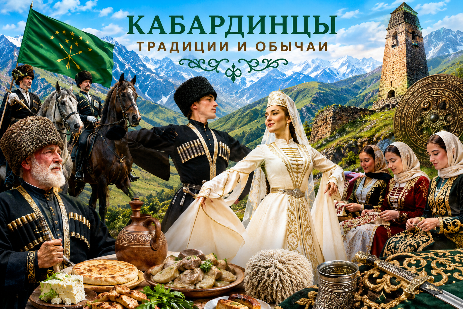 ТРАДИЦИИ И ОБЫЧАИ КАБАРДИНЦЕВ: КОДЕКС ЧЕСТИ, ГОСТЕПРИИМСТВО И УВАЖЕНИЕ К СТАРШИМ