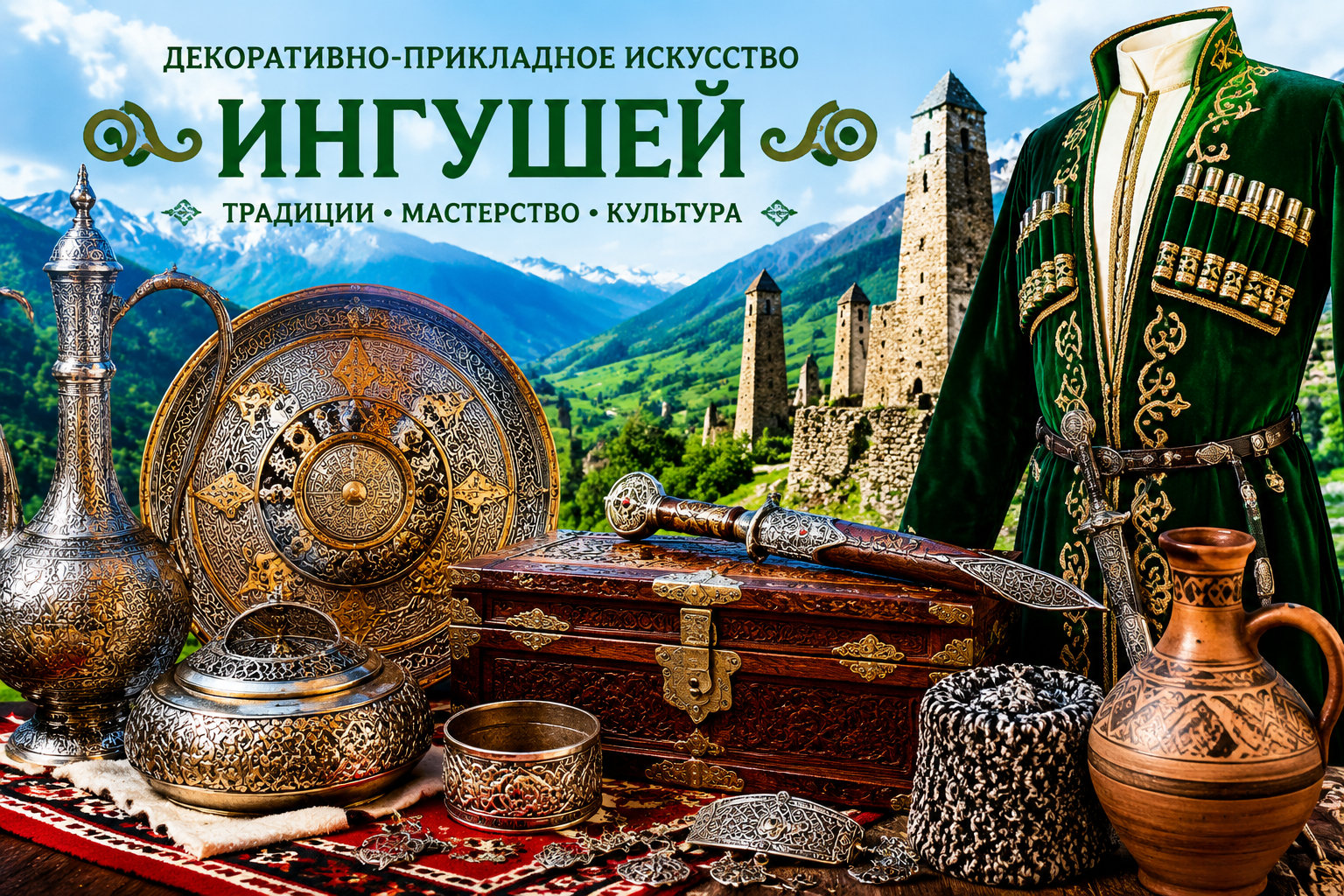 УЗОРЫ ВЕЧНОСТИ: ДЕКОРАТИВНО-ПРИКЛАДНОЕ ИСКУССТВО ИНГУШЕТИИ