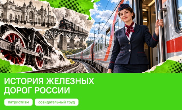 ИСТОРИЯ ЖЕЛЕЗНЫХ ДОРОГ РОССИИ: ПУТЕШЕСТВИЕ СКВОЗЬ ВРЕМЯ В РАМКАХ «РАЗГОВОРОВ О ВАЖНОМ»